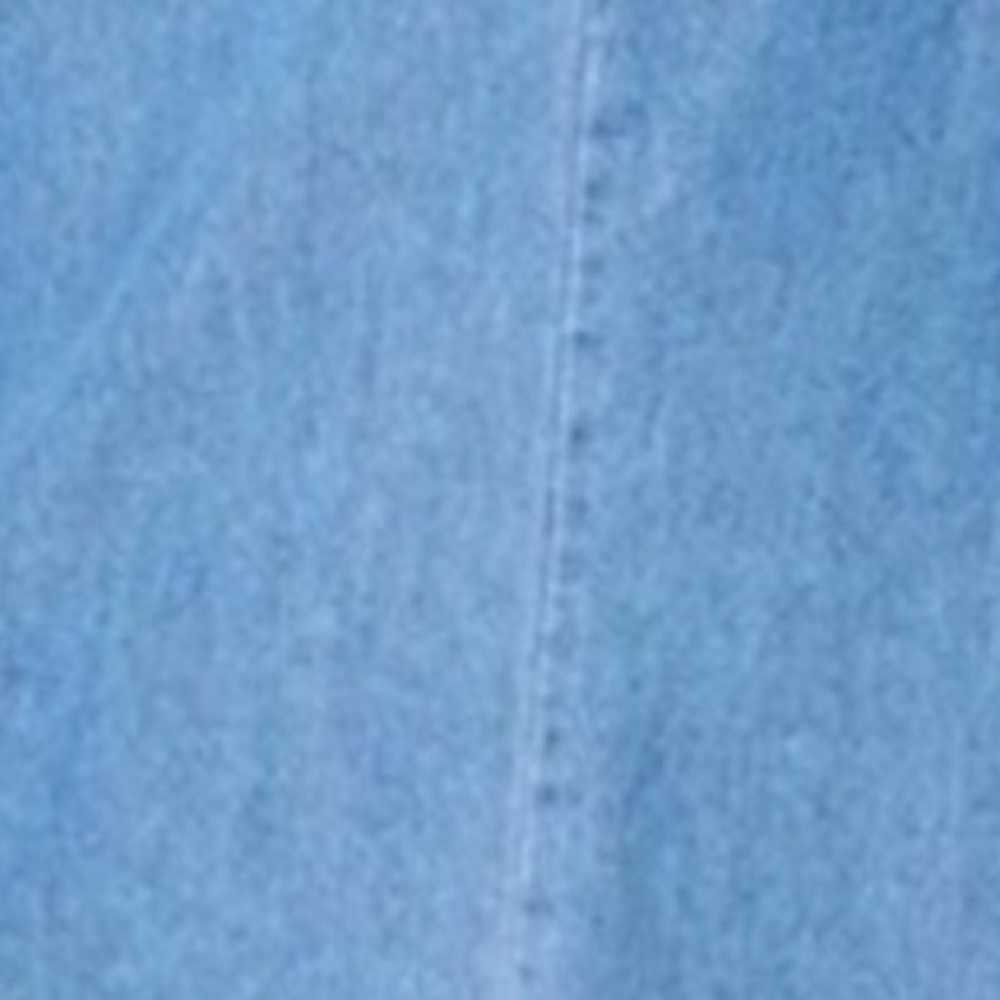 BLUE DENIUM COLD SHOULDER FRAYED EDGING DRESS - Picture 7 of 8